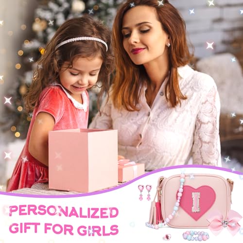 Image of KKXIU Birthday Gifts for Girls Initial Toddler Purse Cute Kids Crossbody Bag