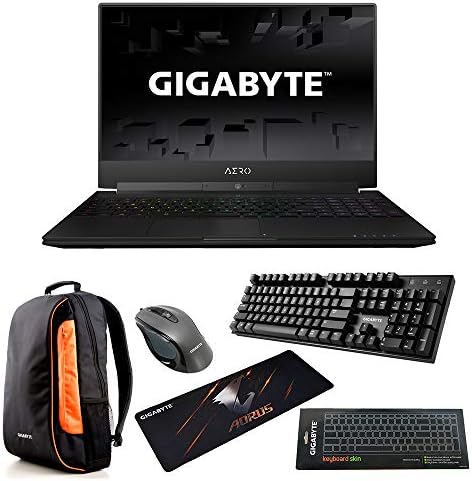Gigabyte Aero 15X v8-BK4 15.6" Gaming Laptop - i7-8750H GTX 1070 Max-Q, 16GB RAM, 512GB M.2 PCIe SSD, 144Hz FHD IPS, Win10 + Gaming Bundle