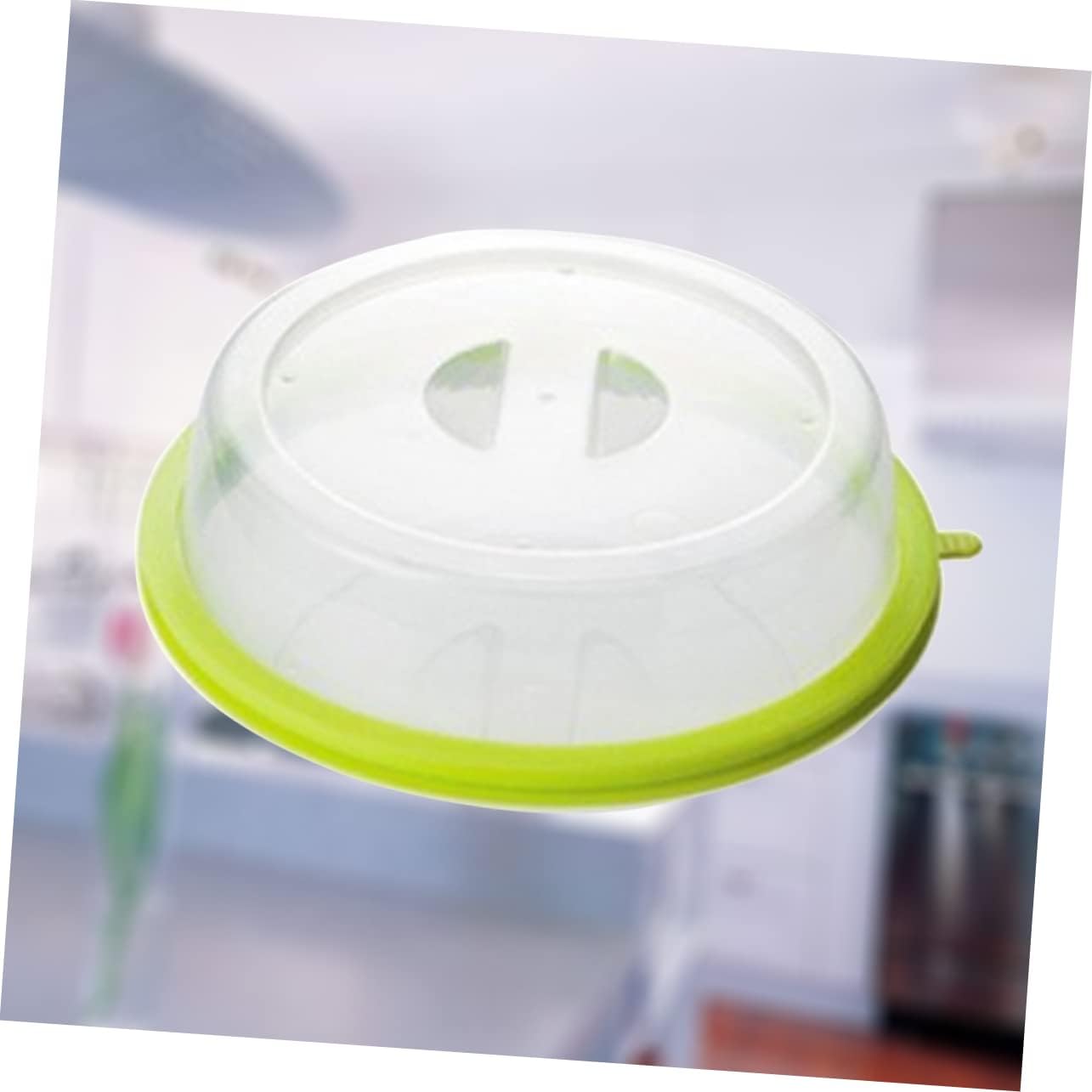 DECHOUS Microwave Oil Proof Cover Stove Microwave Lid Kitchen Canning Lids Plate Microwave Splatter Cover Food Cover Dome Liners Reheat Food Cover Microwave Oven Counter Green re-usable