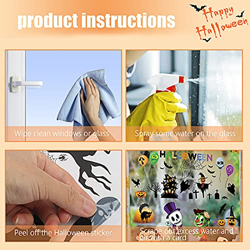 Halloween Finestra Sticker, Halloween Finestre