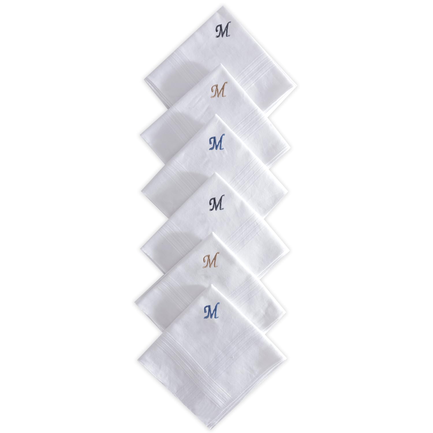 bonjour Men's Cotton Handkerchief (BRO5800-PO6-M_Assorted-Color and Print May Vary_Free)-picture-25
