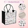 Broadway Character Musical Tote Bag, Theatre Drama Canvas Tote Bag Durable Shoulder Bags with Character Designs, Multipurpose Carryall for Theatre, Shopping Travel, Music Gifts for Women #3