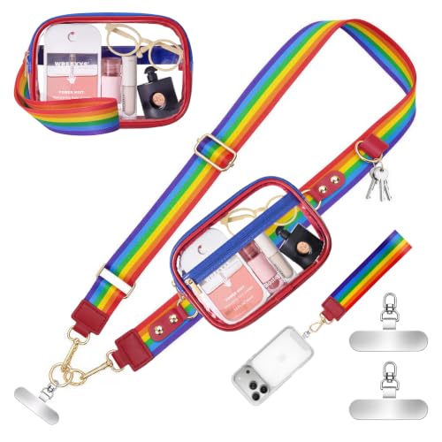 Image of Tiostep Small Clear Bag for Stadium Events Crossbody Mini Clear Purse