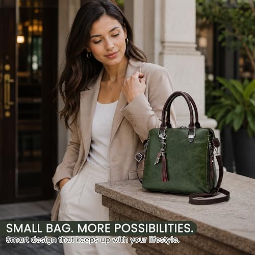 Image of Storite Women's Small Satchel Handbag for Women | Satchel Bag for Work | Ladies Purse | Stylish Shoulder Bag | Gift For Women | Timeless | Birthday /Wedding Gift for Wife /Sister /Mother