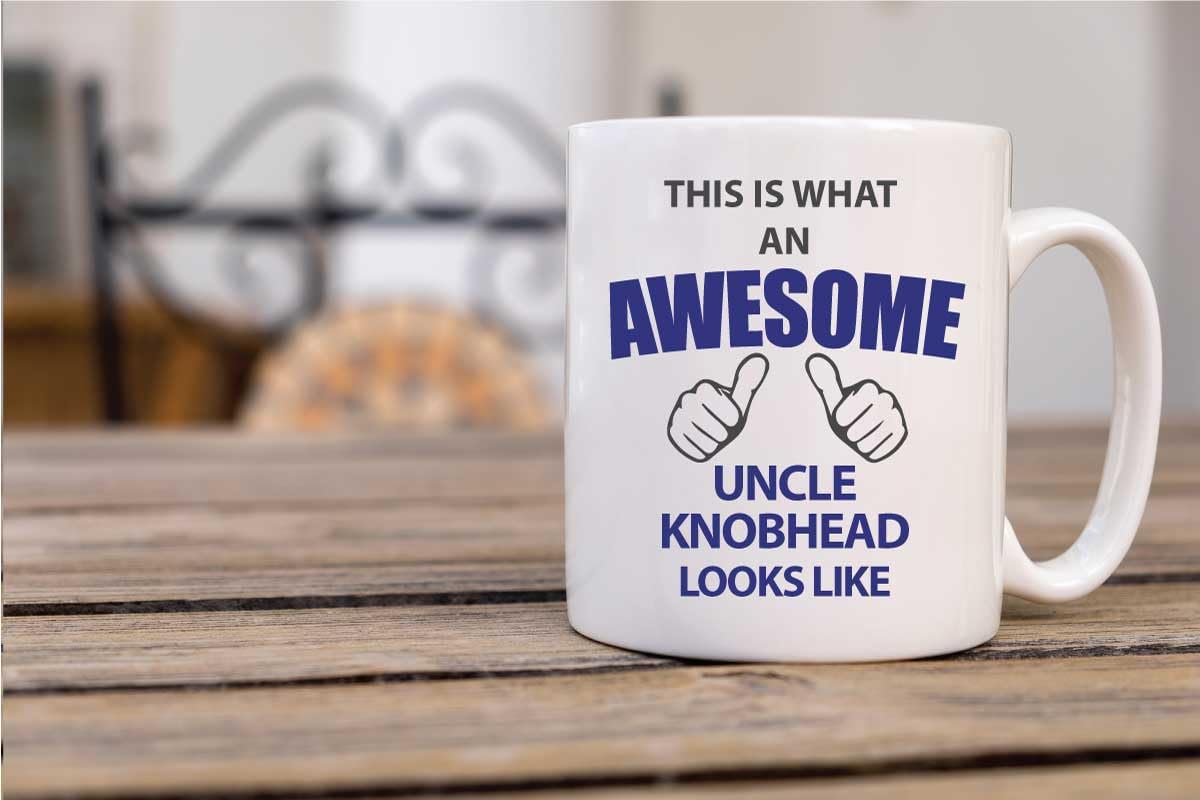 60 Second Makeover Limited This is What an Awesome Uncle Knobhead Looks Like Mug Funny Mug Best Uncle Gifts for Men Fathers Day 11oz Cermaic Coffee Cup Dishwasher Safe Microwave Safe