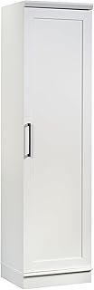 Sauder HomePlus Narrow Pantry Storage Cabinet Slim Single Door with Adju...