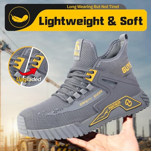 Image of Steel Toe Shoes for Men Work Safety Industrial Protective Men's Work Shoes for Construction Comfortable Lightweight Warehouse Factory