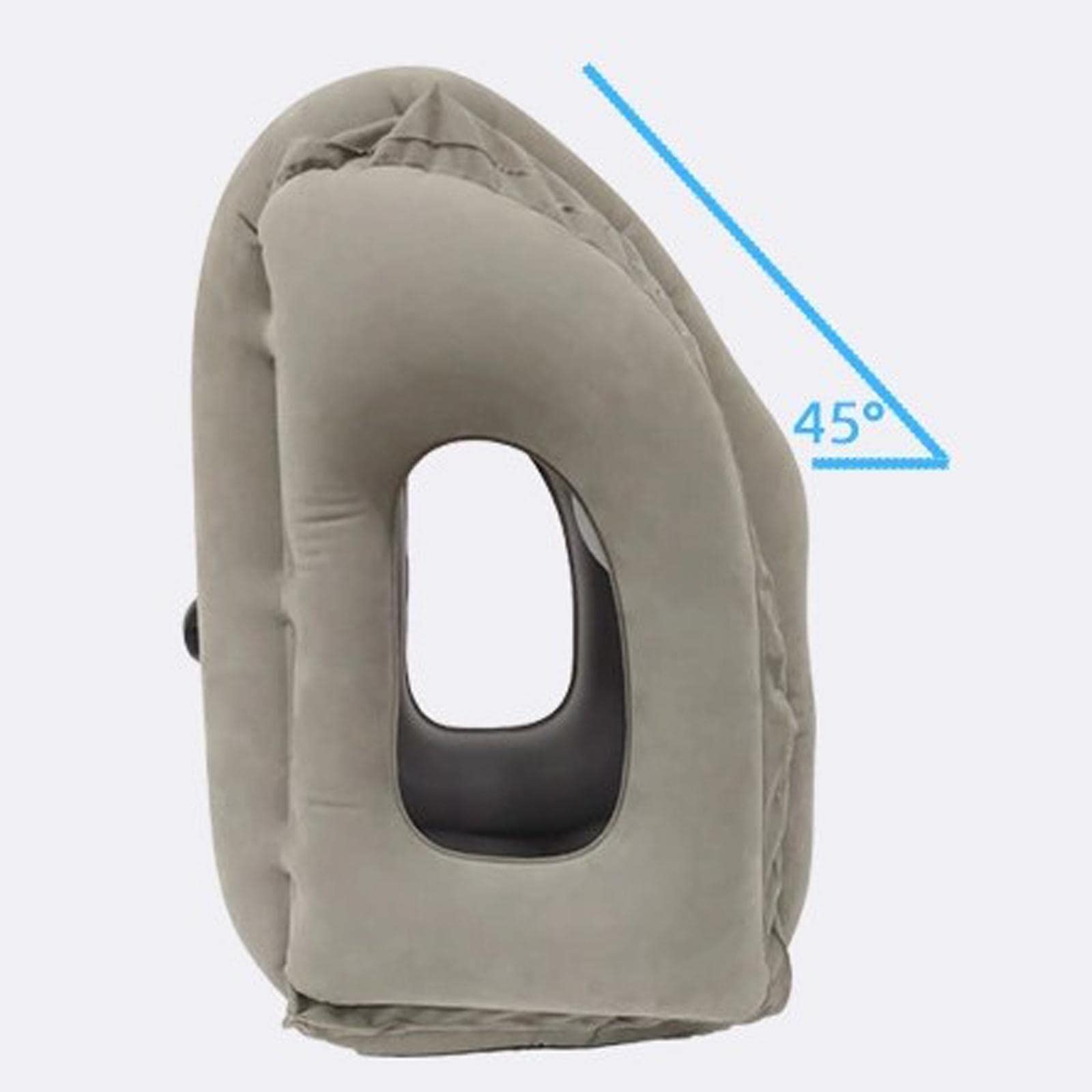 Cuscino Da Viaggio, Cuscino per Il Collo, Traspirante, Gonfiabile per Auto, Viaggio, Ufficio,