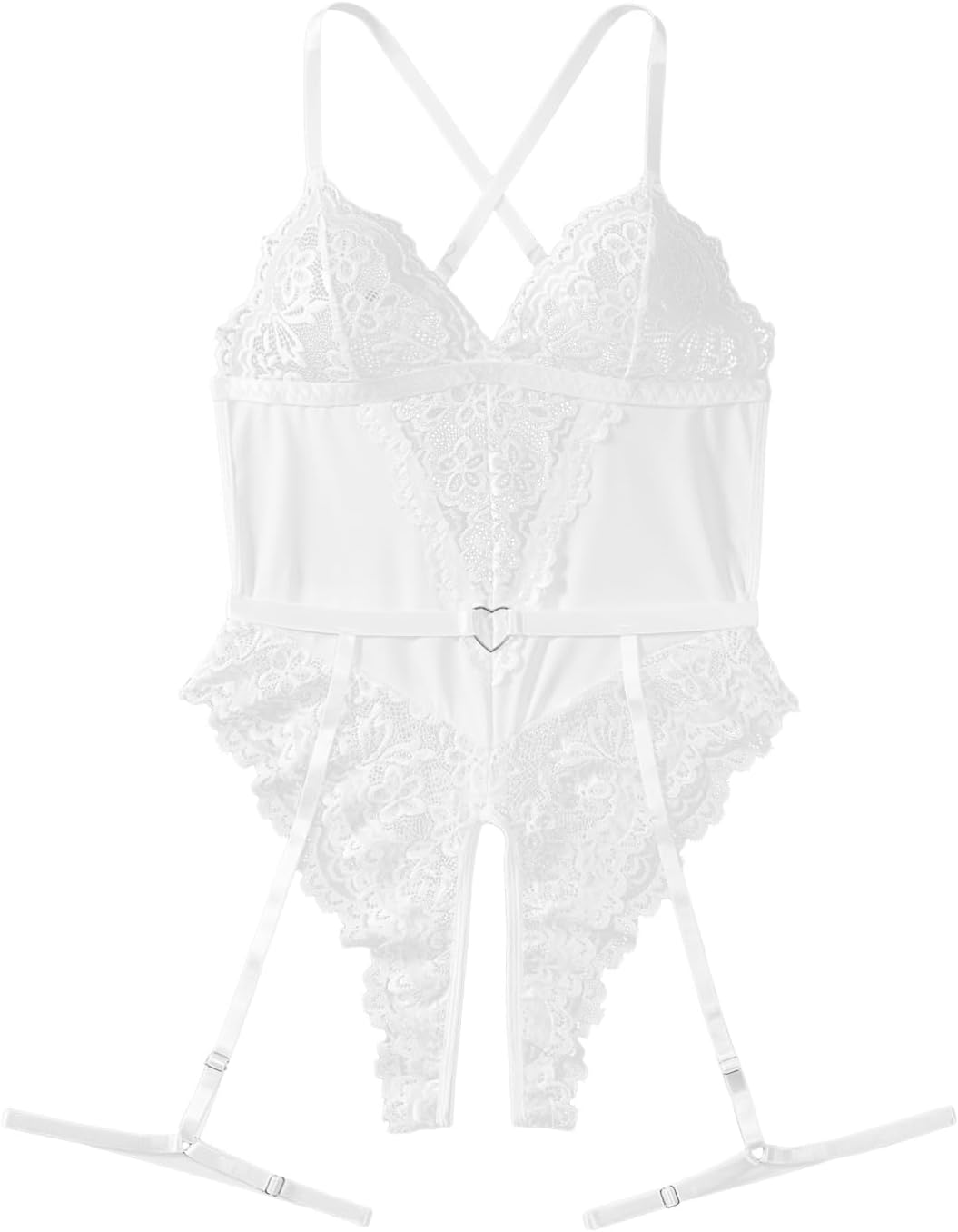Sexy Garter Belt Corset Lace Bodysuit Top Teddy Lingerie Outfit