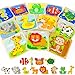 TOY Life Wooden Animal Puzzles for Toddlers 1-3, 12 Pack Baby Puzzle for Kid Age 1-3, Montessori Toys for 1 2 3+ Year Old, STEM Educational Learning Toy for 1 2 3+Year Old Boys Girls