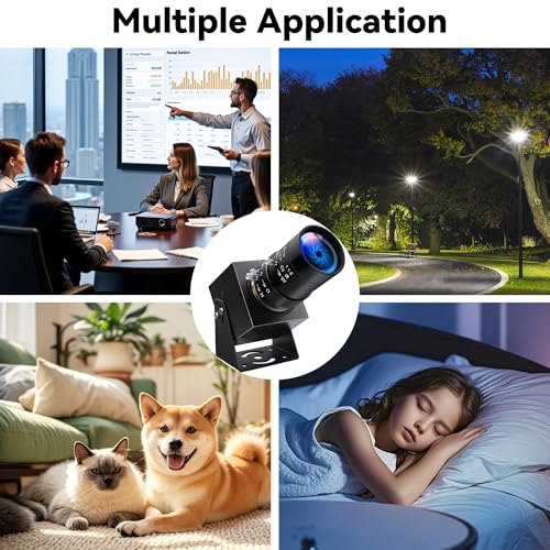 Image of High Speed USB Camera 1080P@30fps 720P@60fps 480P@120fps 10X Manual Zoom Lens, UVC Plug and Play Security Webcam for Lightburn, Laser Engraving,3D Printer Compatible with Windows Linux Mac OS