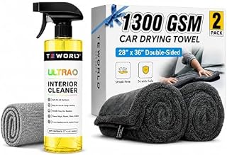 Tesla Interior Cleaner & 2 Pack Car Drying Towel Bundle