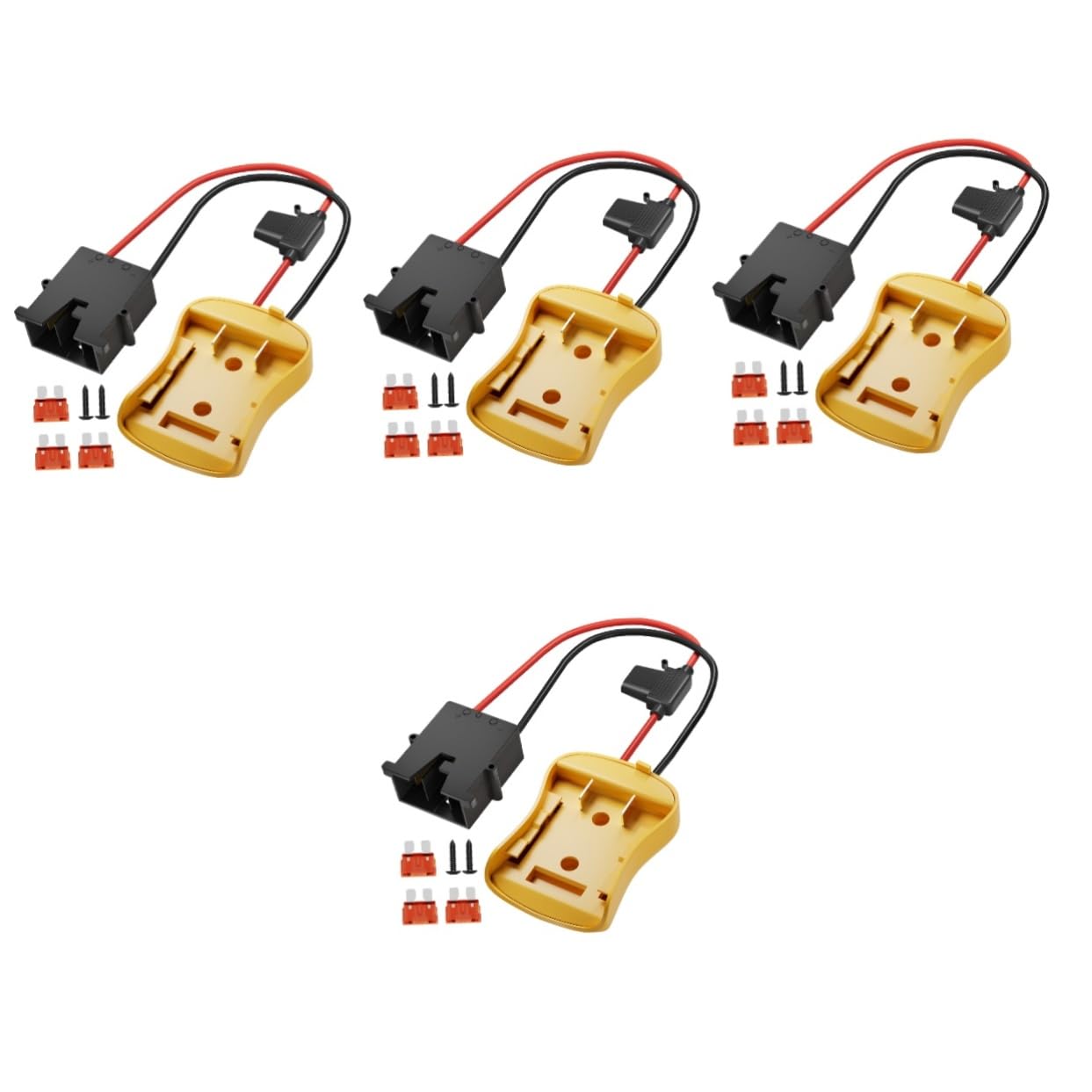 Operitacx 4 Pezzi Adattatore Batteria Caricabatterie Adattatore Di Alimentazione Connettore Di Alimentazione Della Batteria Alimentazione a Batteria Adattatori Connettore Utile Addominali