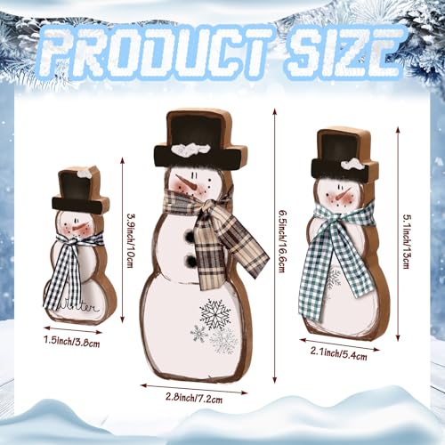 Suzile-3-Pcs-Christmas-Snowman-Table-Decorations-Wooden-Snowman-Centerpiece-Block-Winter-Snowman-Signs-Tiered-Tray-Desktop-Figurine-for-Indoor-Fireplace-Mantel-Home-Decor-Holiday-Xmas-Party-Supplies Suzile 3 Pcs Christmas Snowman Table Decorations Wooden Snowman Centerpiece Block Winter Snowman Signs Tiered Tray Desktop Figurine for Indoor Fireplace Mantel Home Decor Holiday Xmas Party Supplies