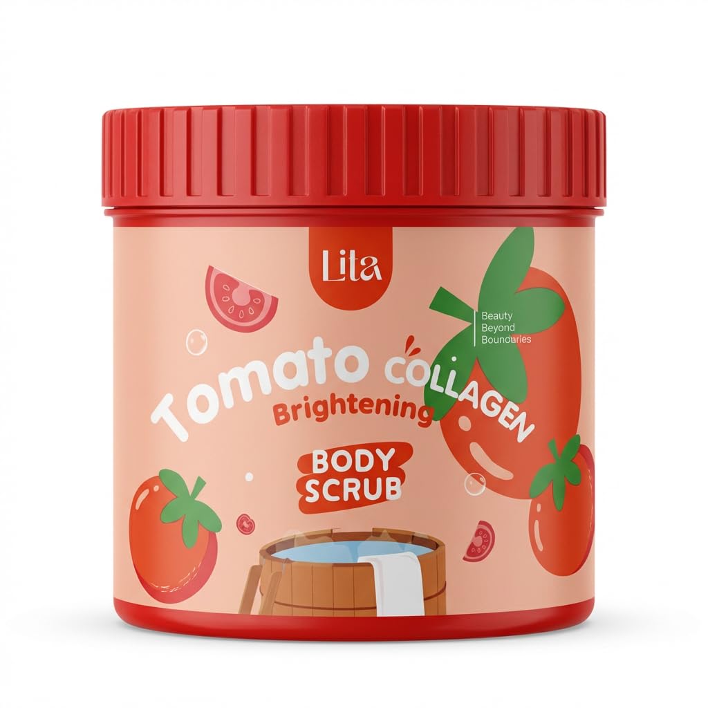Lila Gommage Corps Éclat Tomate Collagène 500g