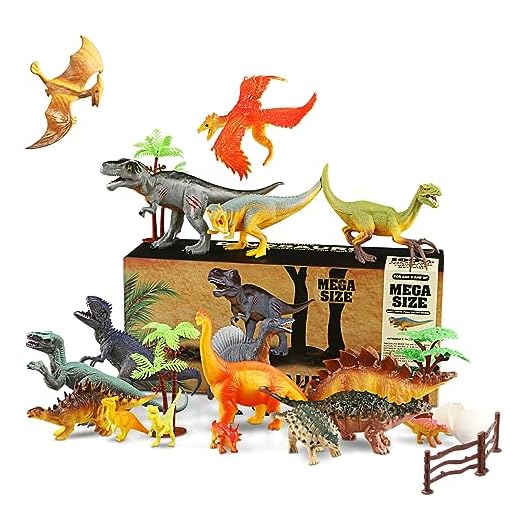 WOSTOO Dinosaurios Juguetes, 23PCS Figuras de Dinosaurios Realistas Incluyendo T-Rex, Triceratops, Velociraptor, Dinosaurios Juguetes Niños 3 4 5 6 7 8 9 + Años
