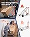 VEVOR 4 in 1 Hand Truck, 1000 lbs Load Capacity for 4-Wheel Mode, Convertible Hand Truck Dolly with Non-Slip Handle & Wheels, Aluminum Alloy Portable Trolley Dolly for Moving Home, Office, Warehouse