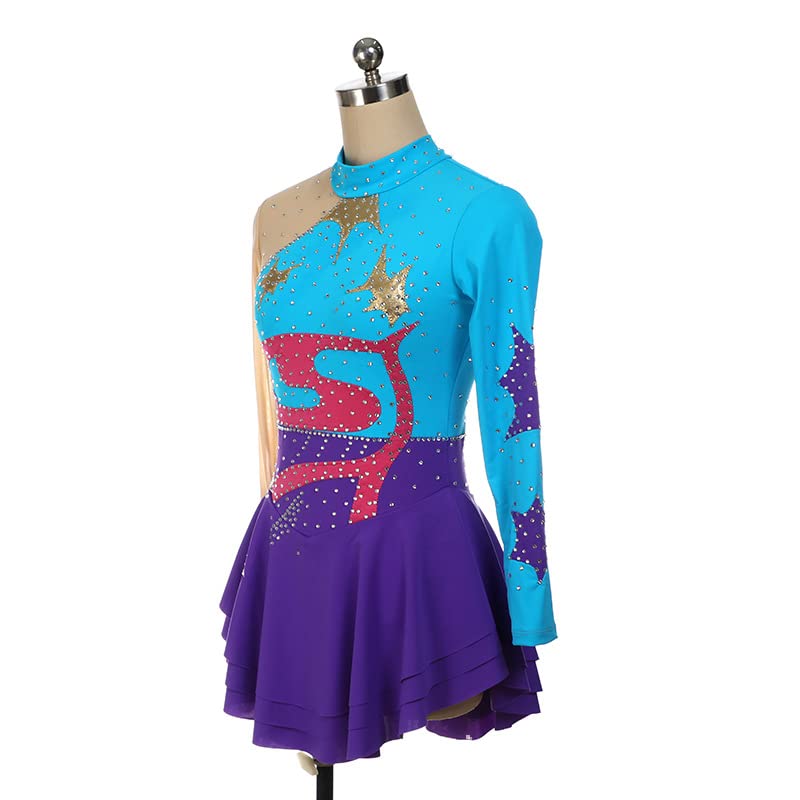 Robe de patinage artistique dos ouvert pour sublimer vos mouvements XL