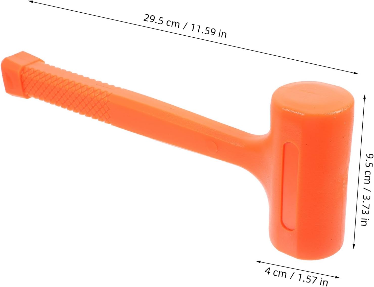 Non-elastic Rubber Mallet Hammer 1lb Non-slip Installation Hammer for Floor and Woodworking with Portable Multi-function Hand Tool