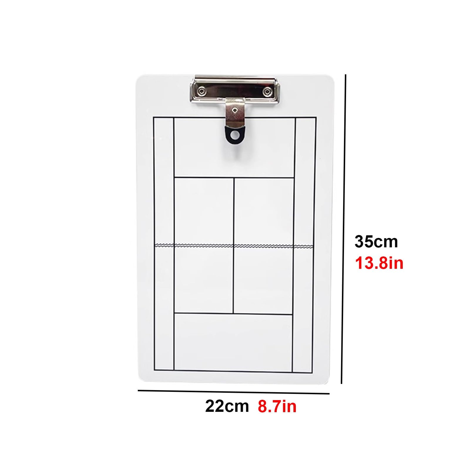 Lavagna Tattica Portatile da Allenamento per Tennis, Cartellina Portablocco per Allenatore, Lavagnetta da Allenamento in PVC, Lavagnetta Strategie, per Competizioni e Allenamento