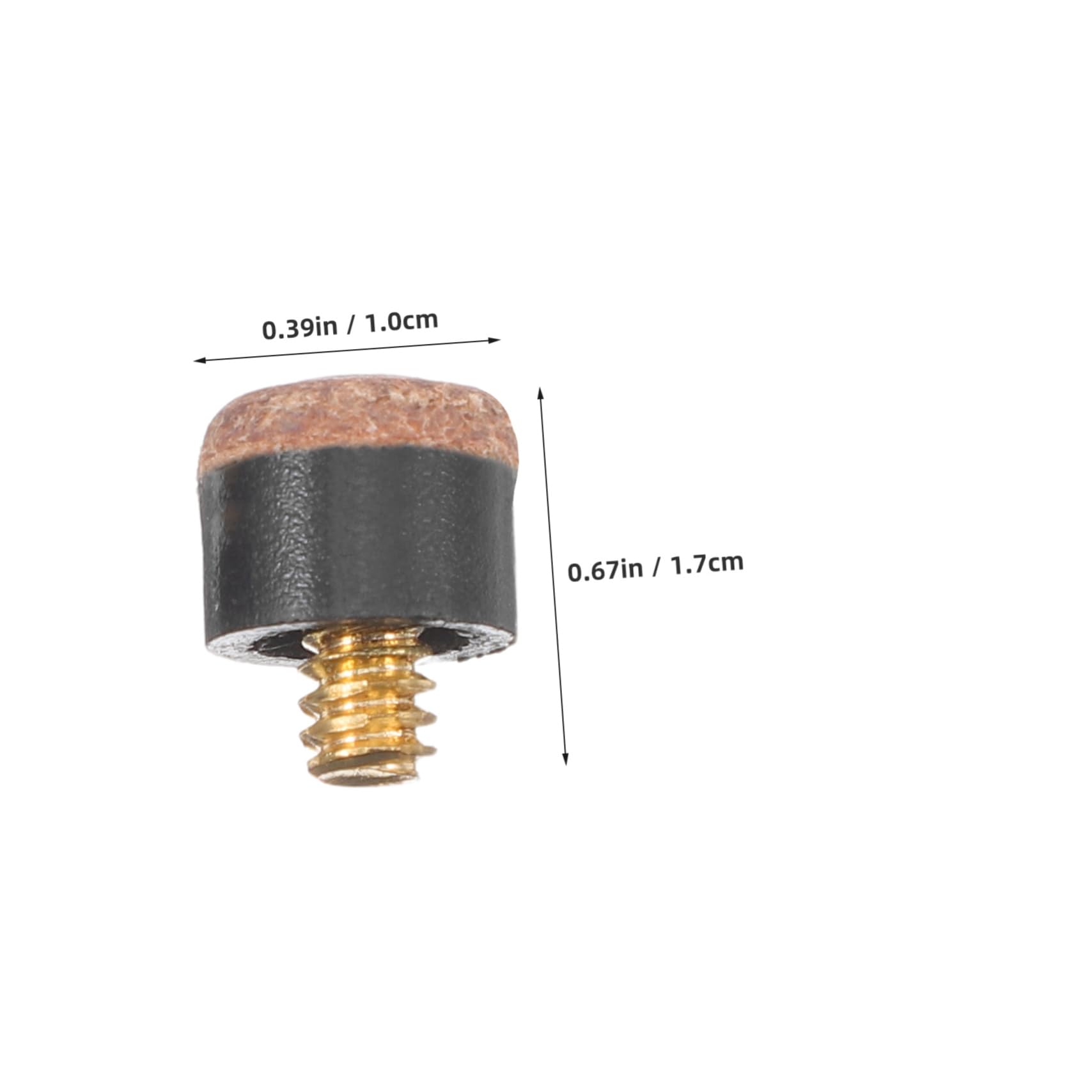 SUPVOX 25pcs Billiard Tips Replacement Kit for Snooker Cues and Pool Sticks Easy Installation Screw Tips for Enhanced Precision Games Compatible with Billiards