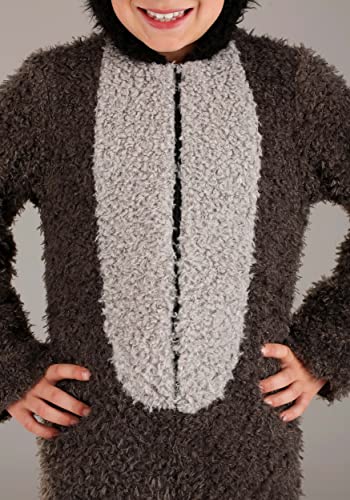 Disfraz infantil Fuzzy Possum con capucha y cubrezapatos miniatura 4