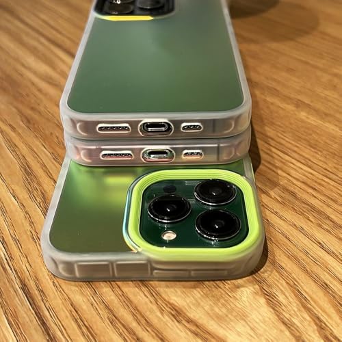 Coque iPhone 15 Pro Max antichoc de luxe mate dégradé laser vert - 3