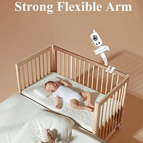 Derebir Baby Monitor Mount Compatible with BT Baby Monitor, Universal Baby Camera Holder,Baby Monitor Shelf, Baby Camera Stand for Crib Nursery Compatible with Most Baby Monitors
