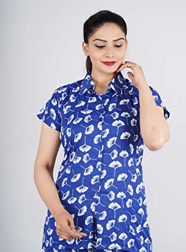 Image of Women's Rayon Printed Night Suit Set