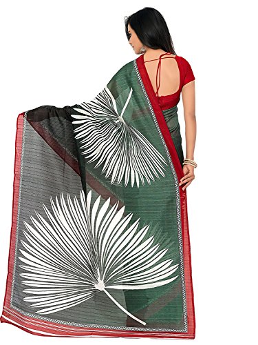 Shree Shagun green bhagalpuri silk saree – image 2