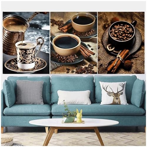 Peinture diamant DIY grand kit anti-stress 3 lot 60x90cm pour combler les murs vides