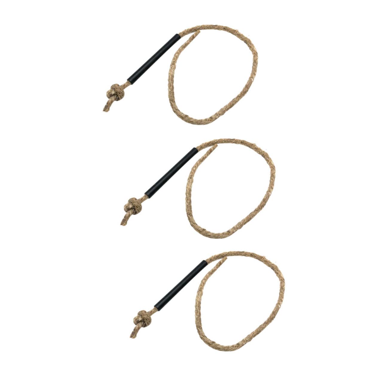 GANAZONO Hiking Camping Fire Rope 3pcs Waxed Flame Starter Rope Safe for Emergency