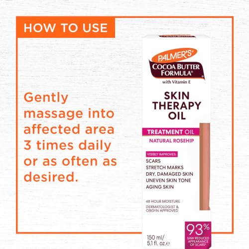 Palmer's Cocoa Butter Formula Skin Therapy Moisturizing Body Oil with Vitamin E, Rosehip Fragrance, 2 Ounces - image 5