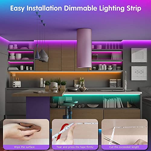 Tenmiro Led Lights For Bedroom, Music Sync Led Rope Lights App Control With Remote, Rgb Led Strip Lights For Room Kitchen Party Home Decoration (65.6Ft) #TOP7