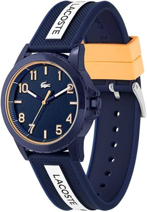 Lacoste Rider Unisex Quartz Plastic and Silicone Strap Watch, Color: Red (Model: 2030047) - Image 2