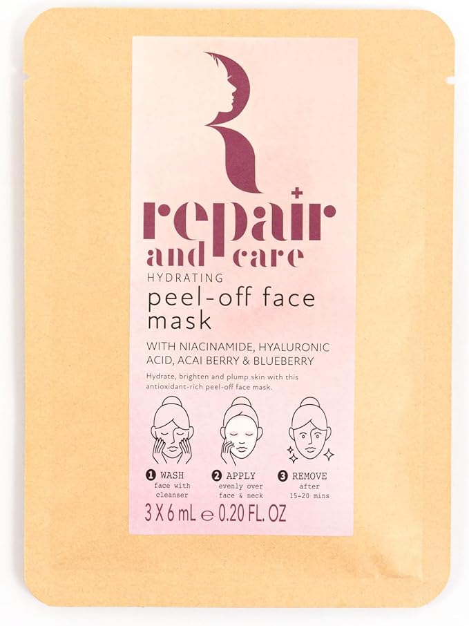 Repair and Care Hydrating Peel-off Face Mask (x 3 masks), 39 g (Pack of 1)