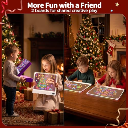 2-Pack Rechargeable LED Light-Up Drawing Board Toy for Kids 19.99 + Free Shipping + 50% Off Code OLN1KCG3 - image 6