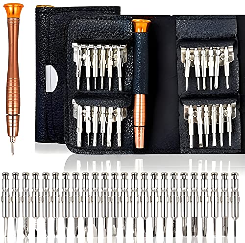 Image of Built With Passion 25 in 1 Precision Screwdriver Set Multi Pocket Repair Tool Kit for Mobiles, Laptops, Electronics.