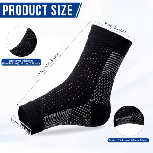 Image of Geyoga 2 Pairs 10.83 Inch Long Compression Foot Arch Support for Women Men
