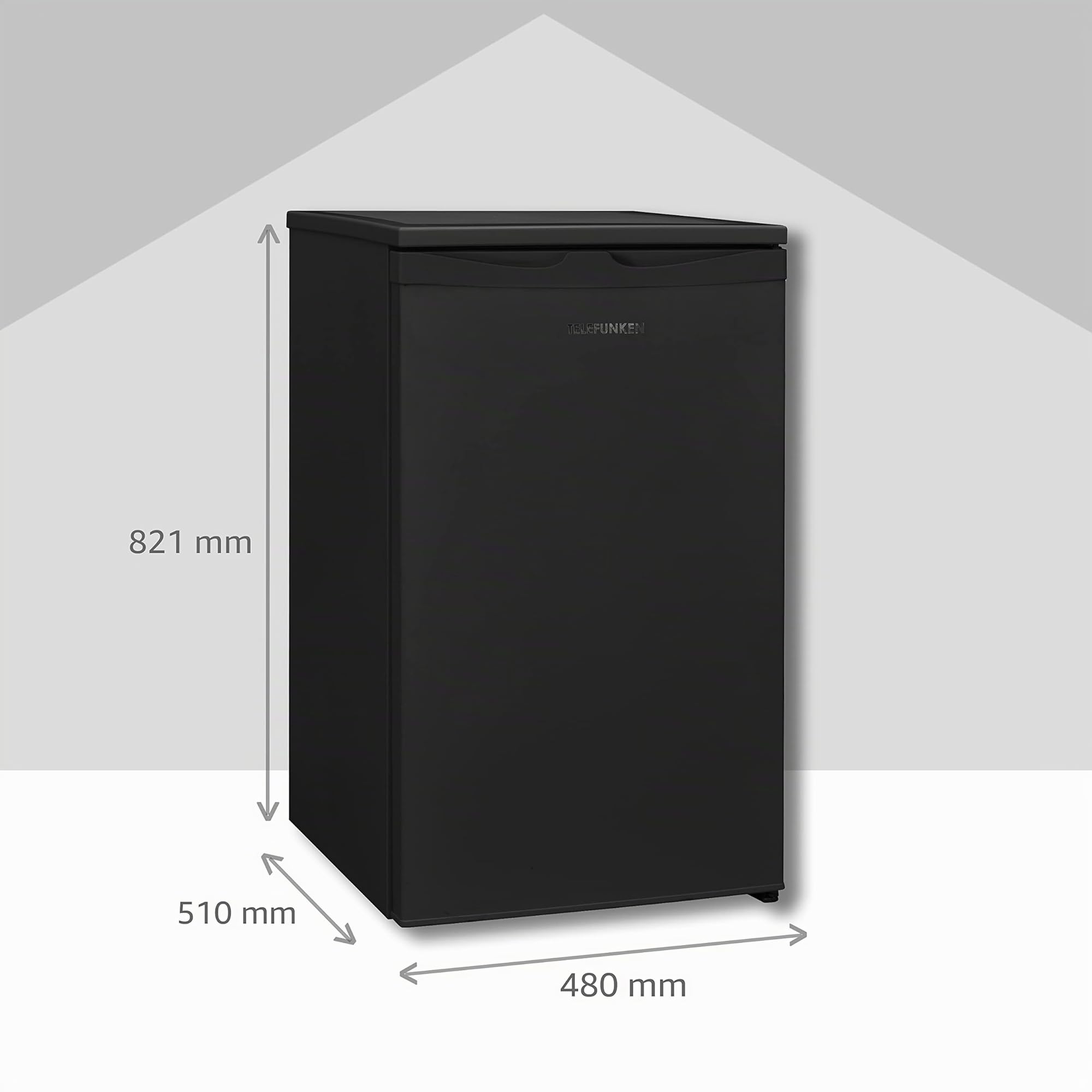 TELEFUNKEN Gefrierschrank | 63 L Nutzinhalt | Tiefkühlschrank - Leise & effizient | Energieverbrauch 160 kWh/Jahr | CF-34-101-B