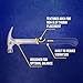 IRWIN Hammer, Rip Claw Hammer, Ergonomic Textured Grip, 16 OZ (IWHT51216)