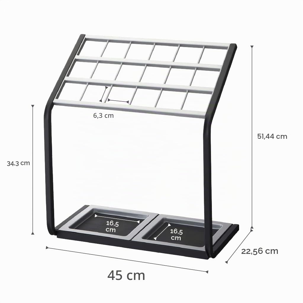 YAMAZAKI 6295 Umbrella Stand US~MV, Steel, 45 x 24 x 50 cm