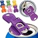 Beverage Barricade Soda Protector 6 Pack for Active Families. Improve Your Picnic or BBQ Experience: Shield Your Cans from Bugs & Dirt, Easily ID Whose Drink is Whose & Eliminate Painful Top Popping.