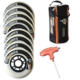 Powerslide RS-Race by Matter 4 x 90mm / 4 x 100mm | Rollen für Inlineskates | Passend für Diverse Skatemodelle