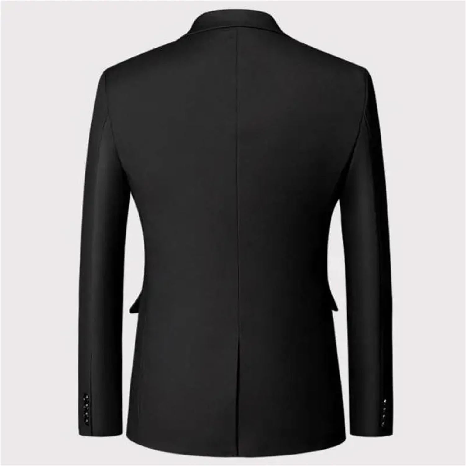 Men Plain Color White Formal Jackets Two Bittons Long Sleeve Korean Suit Jackets Office Wear Wedding Blazers