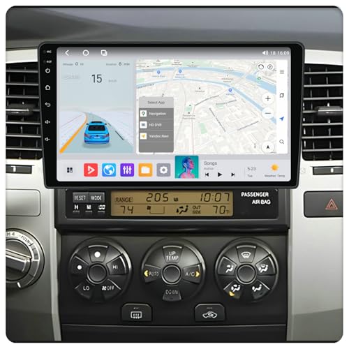 Radio for Toyota 4Runner: 8Core 4+64GB Stereo for Toyota 4Runner 2003-2009 Radio Upgrade Dash Kit, 9' Touch Screen with Carplay & Android Auto/Cooling Fan