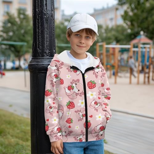 Cute Tops for Girls 7-14 Long Sleeve Hooded Sweatshirt for Kids Girls Zip Up Hoodie with Pockets for Fall Winter3