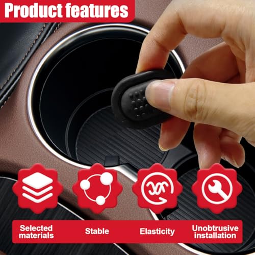 Inserto para Portavasos de Auto de Silicona Craedli 6 PCS miniatura 5
