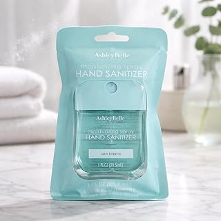 Moisturizing Spray Hand Sanitizer, Travel Size 1 Fl Oz, Fine Mist, Fast-Drying, Non-Sticky, Hydrating Hand Sanitizer for On-the-Go Use (Sea breeze)