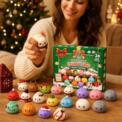 Rkwins Christmas Squishies Advent Calendar Cute 24 Day Countdown Calendar - image 2